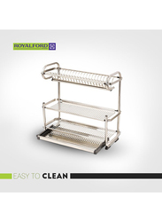 Royalford 3 Tier Dish Rack, Silver