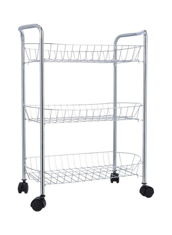 

Royalford 3-Layer Iron Storage Rack, 50 x 27 x 62cm, Silver