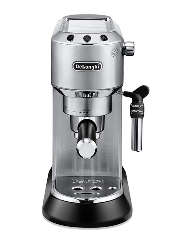 

Delonghi 1L Plastic Electric Pump Espresso Coffee Maker, 1300W, EC685-SILVER, Silver