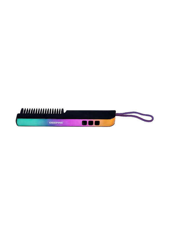 

Geepas Rechargeable Cordless Hair Brush with Ergonomic Grip Handle, 29cm, GHBS86056, Multicolour