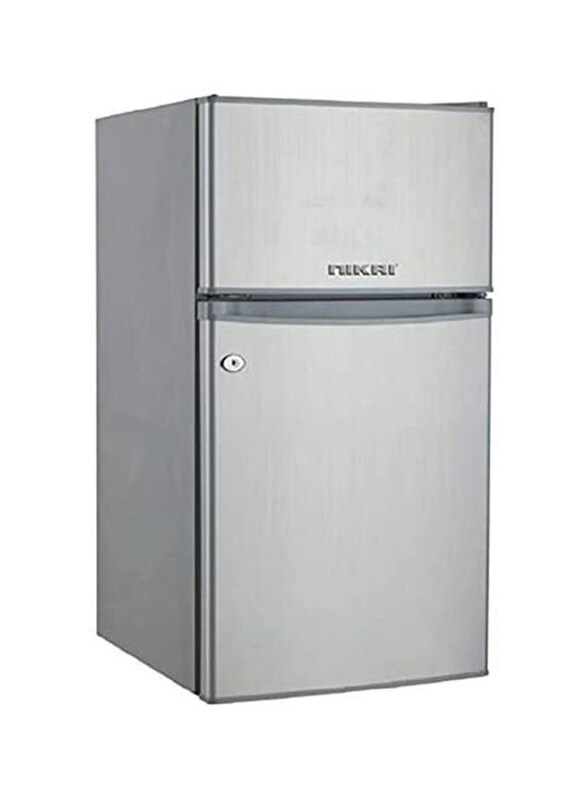 

Nikai 135L Direct Cool Double Door Refrigerator, NRF135DDS, Silver