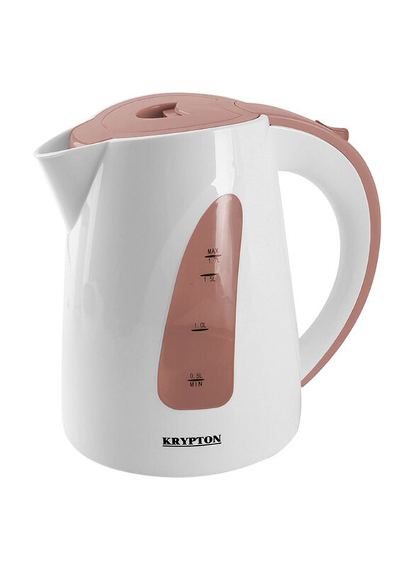 

Krypton 1.7L Electric Plastic Kettle, KNK6023, White/Brown