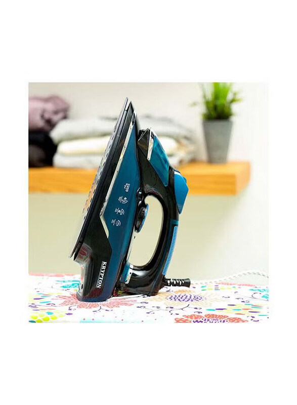 

Krypton Ceramic Steam Iron, 2200W, KNSI6351, Blue/Black