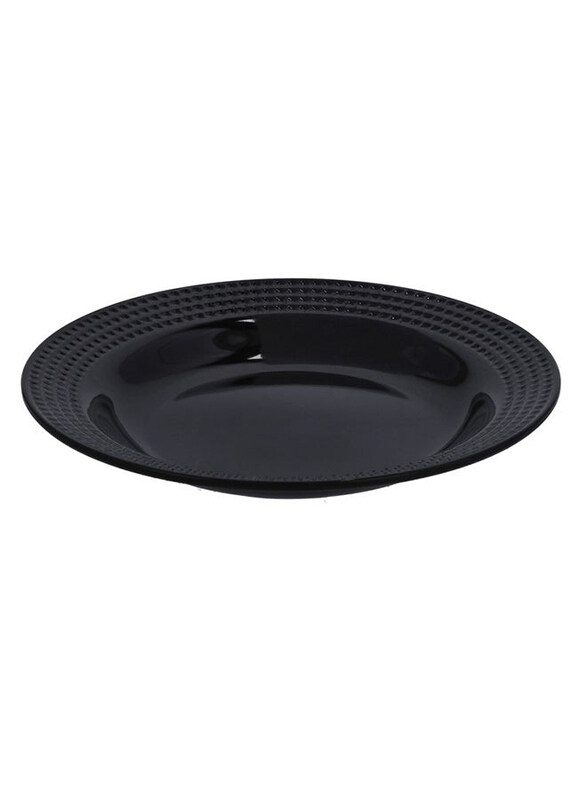 

Royalford 10-inch Melamine Biza Soup Plate, RF10037, Black