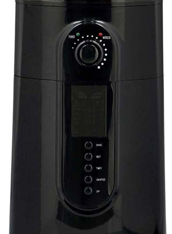 Geepas 16-Inch Mist Fan with LCD Display & Remote Control, 75W, GF21161, Black