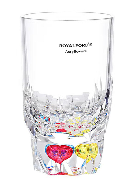 

Royalford 410ml Crystal Acrylic Glass, Clear