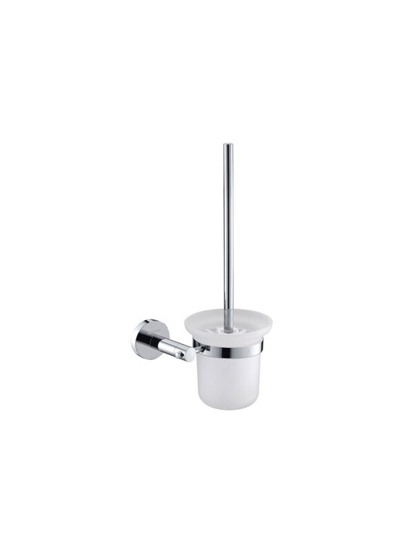 

Geepas Toilet Brush Holder, GSW61045, Silver/White