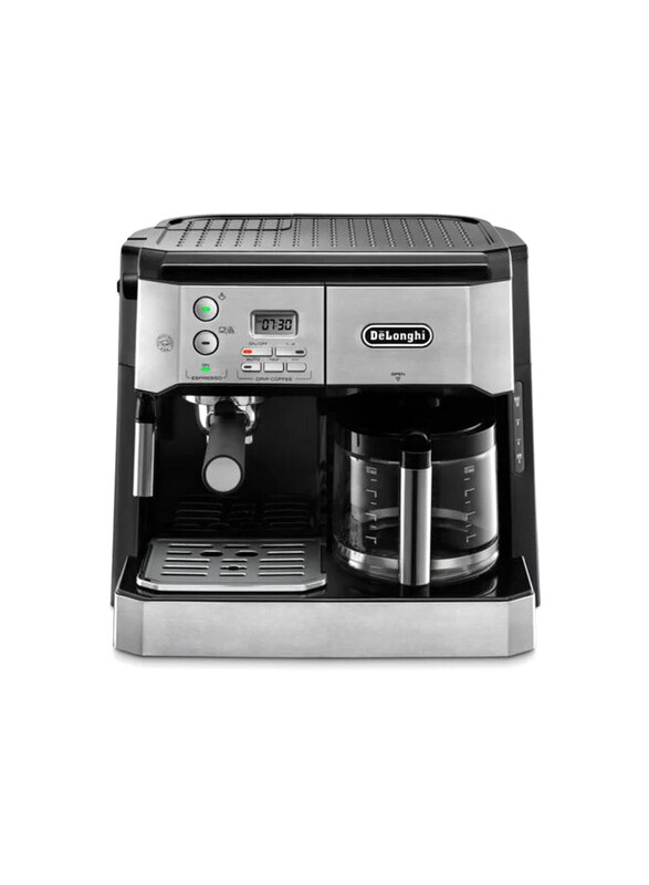 

Delonghi 1.25L Combo Coffee Machine, 1750W, BCO431S, Silver