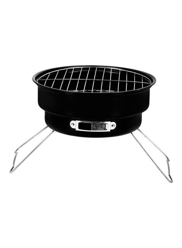 

Royalford 26.5 x 26.5 x 24cm Round BBQ Stand Grill, RF10356, Black/Silver