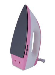 Geepas Non-Stick Coating Plate & Adjustable Thermostat Control Dry Iron, 1200W, GDI7782, Pink/White