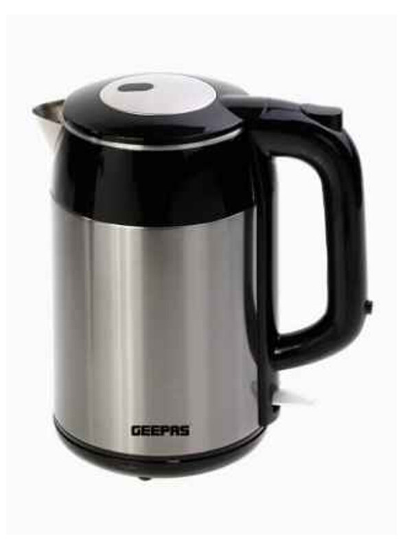 

Geepas 1.7L Electric Stainless Steel Cordless Kettle, 1850W, GK38015UK, Silver