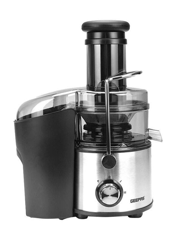 

Geepas 1.5L 4-in-1 Stainless Steel Blender & Juice Extractor, 800W, GSB44016, Black/Silver/Clear