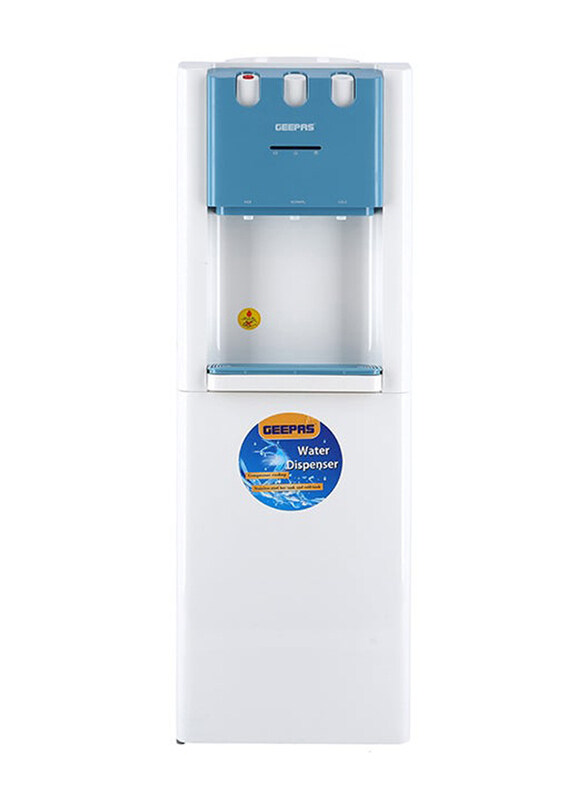 

Geepas Top Load 2.8L Hot & Cold Water Dispenser, 420W, GWD8354N, Blue/White