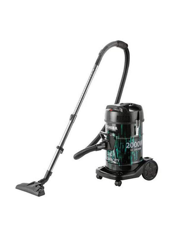 

Toshiba Drum Vacuum Cleaner, 21L, 2000W, VC-DR200ABF(B), Black/Aqua