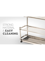 Royalford 3 Tier Dish Rack, Silver