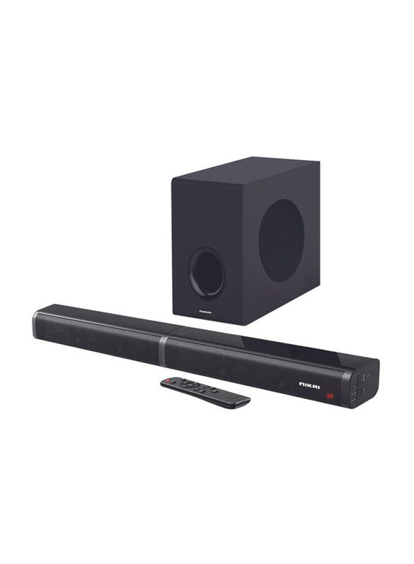 

Nikai Soundbar with Wired Woofer, NSBWF300, Black