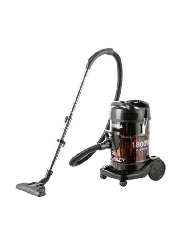 

Toshiba Drum Vacuum Cleaner, 20L 1800W VC-DR180ABF(R), Black/Red