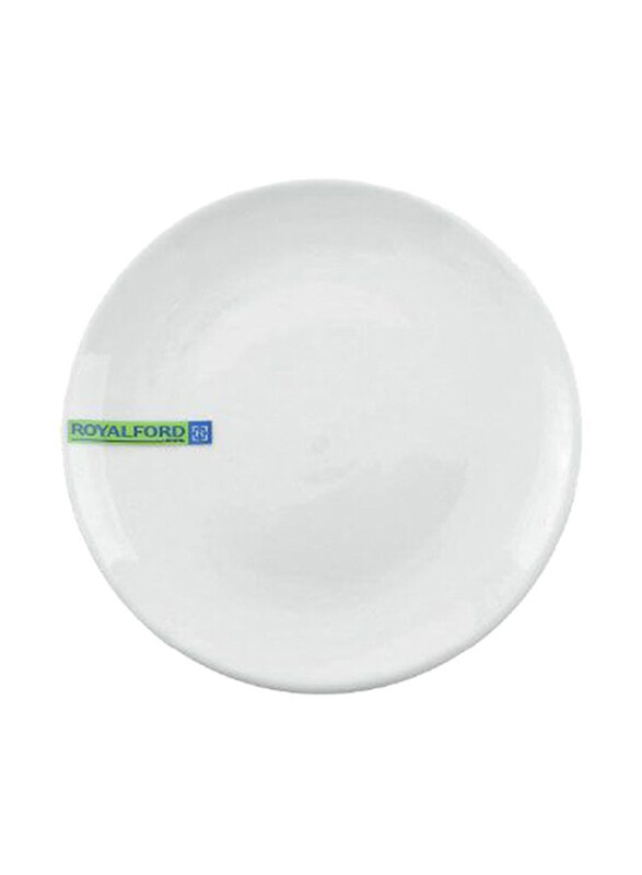 

Royalford 6-inch Magnesia Flat Dinner Plate, RF7996, White