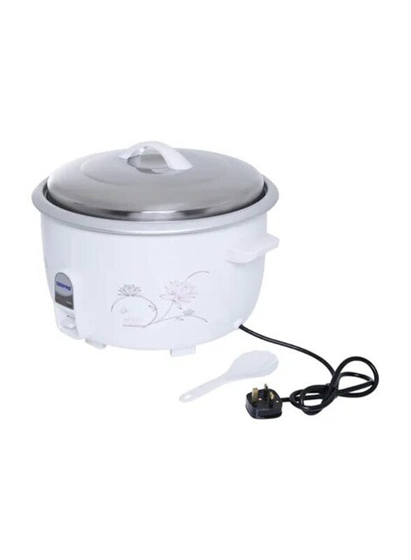 

Geepas 8L Electric Rice Cooker, 2500W, GRC4322, White