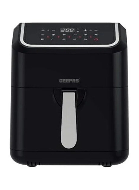 

Geepas 5L Digital Air Fryer, 1600W, with A Rack, Equipped with VORTX Air Frying Technology, Oil Free Cooking, Digital Display with Touch Screen, 10 Pr