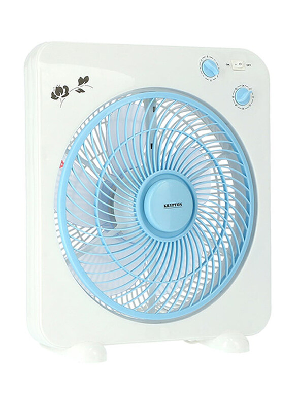 

Krypton Box Fan with Copper Motor, KNF6115, White/Blue