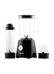 Geepas 1.5L 3-in-1 Blender with 2 Speed and Pulse Function, 500W, GSB44033, Black