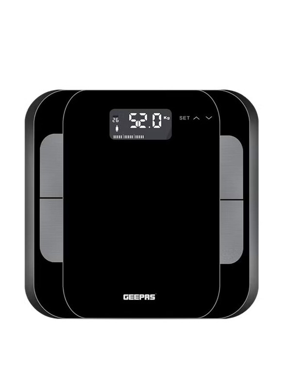 

Geepas Body Fat Bathroom Scale, GBS46506UK, Black