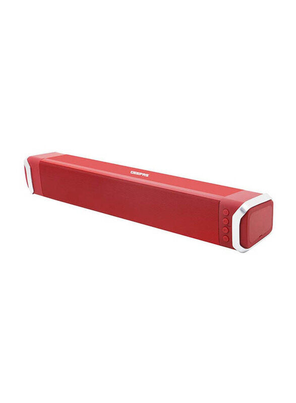 

Geepas Rechargeable Bluetooth Soundbar, GMS11141UK, Red