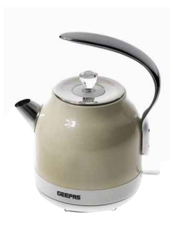 

Geepas 1.5L Electric Stainless Steel Cordless Kettle, 2200W, GK38017UK, Multicolour