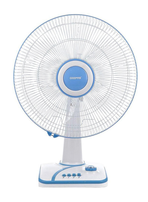 

Geepas Table Fan, GF9616, White/Blue