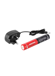Geepas Rechargeable LED Flashlight, GFL51031N, Black/White
