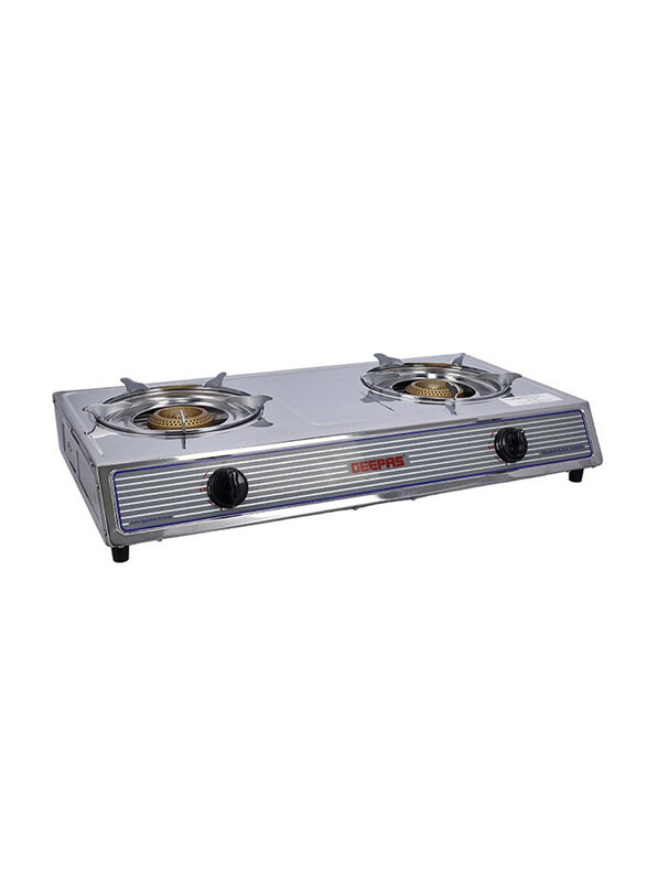 

Geepas 2-Burner Stainless Steel Gas Cooker, Ggc31033, Silver