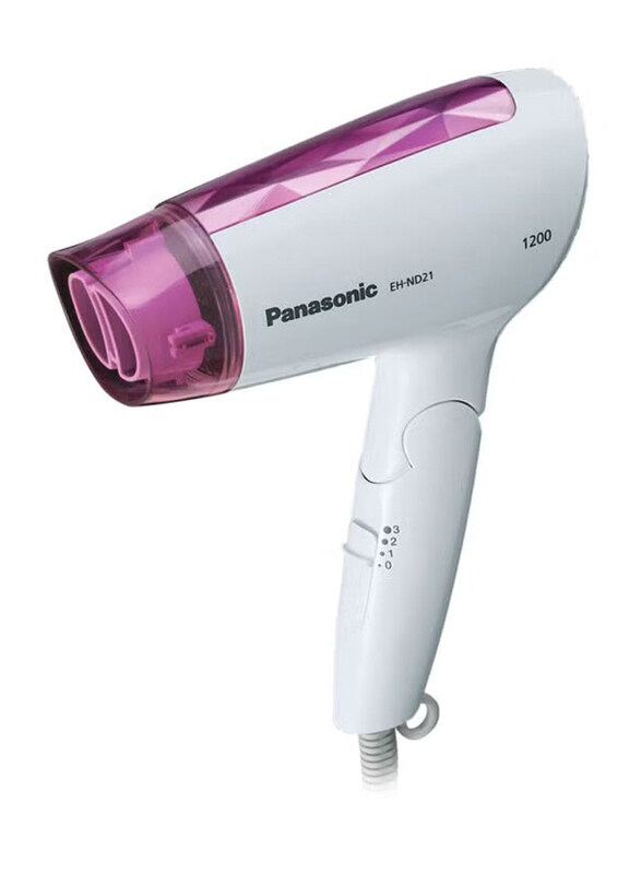 

Panasonic Fordable Hair Dryer, EHND21, White/Pink