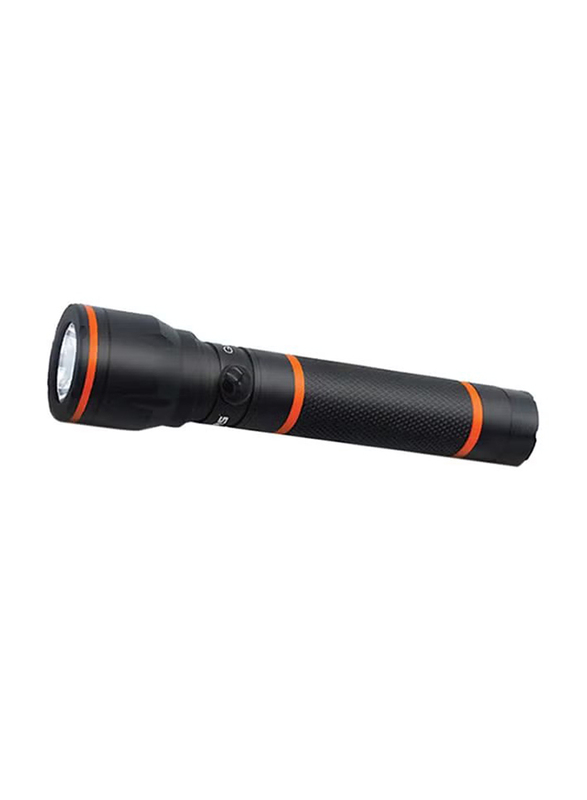 Geepas 150 Lumens Waterproof LED Flashlight, GFL4659, Black/Orange