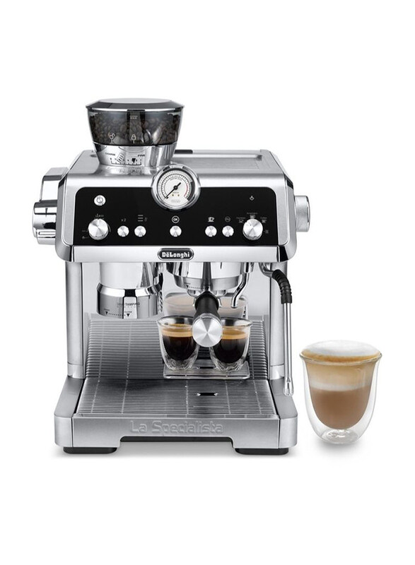 

Delonghi 2.5L La Specialist Prestigious Espresso Coffee Machine, 1450W, EC9355M, Silver/Black