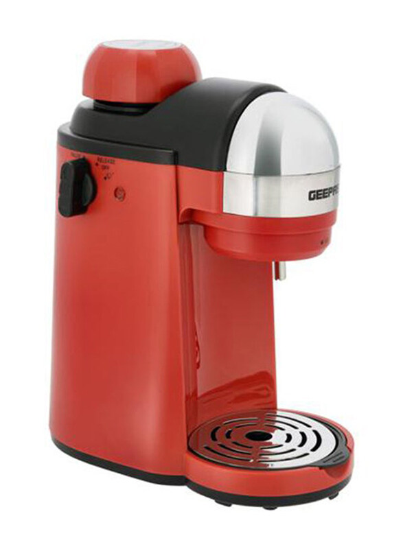 

Geepas 0.24L Stainless Steel Filter Espresso Coffee Maker, GCM41513, Red