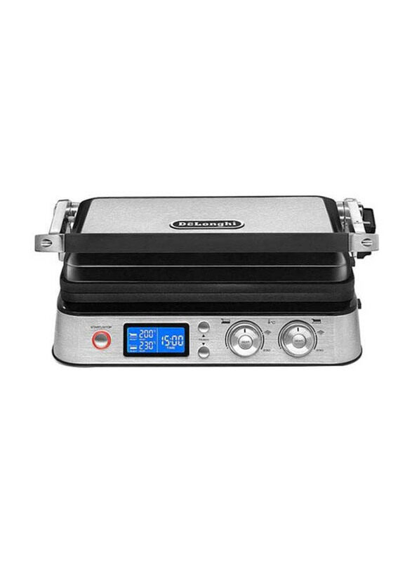 

Delonghi Multi Purpose Metal Grill, 2000W, CGH1012D, Silver/Black