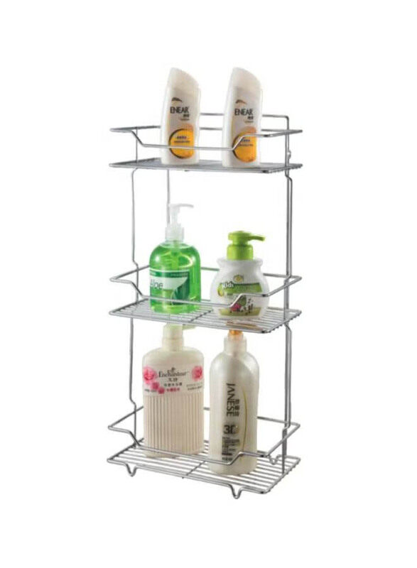 

Delcasa 3-Tier Shower Rack, Silver