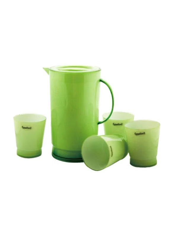 Royalford Standard Water Jug with 4 Glasses, RF4193, Green