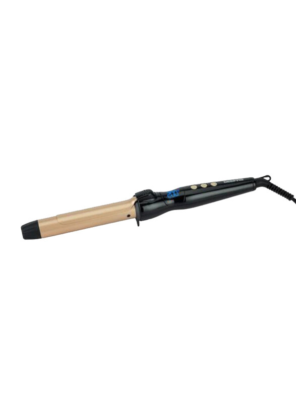 

Geepas Ceramic Pro-Digital Curling Iron for Women, GHC86006N, Black/Beige