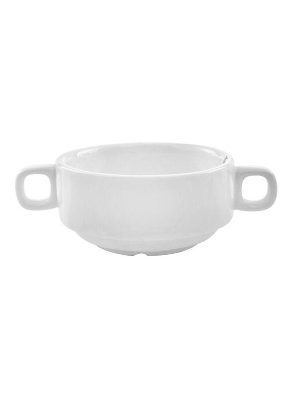 

Royalford 4.5-inch Porcelain Ware Magnesia Soup Bowl, RF8007, White