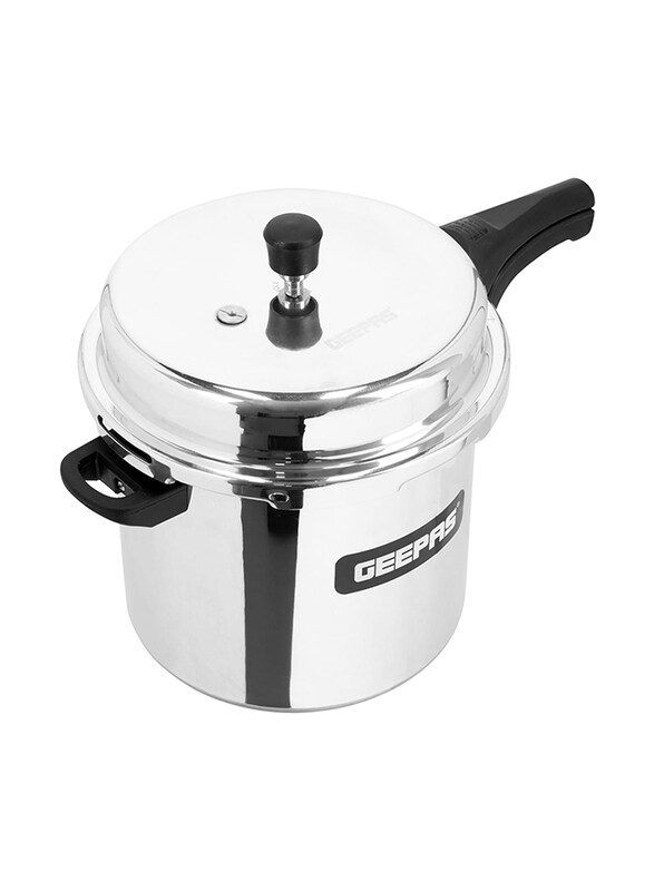 

Geepas 10 Ltr Pressure Cooker, GPC328, Silver/Black