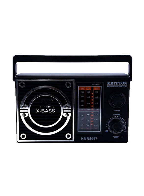 

Krypton Rechargeable Portable Radio, KNR5047, Black