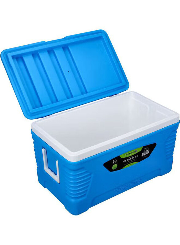 

Royalford 50 Ltr Insulated Ice Cooler Box, 62.5 x 36.6 x 36.4cm, Blue