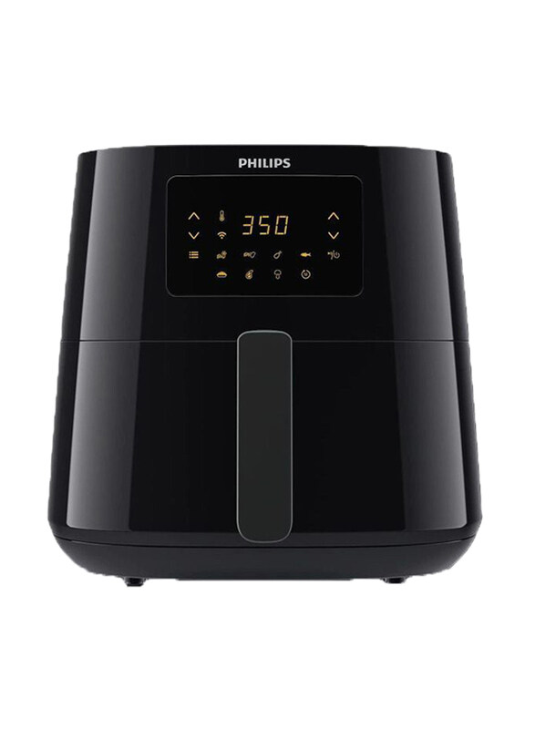 

Philips 6.2L XL Capacity Digital Air fryer with Rapid Air Technology Wi-Fi Connected Kitchen App Alexa Compatible, 2000W, HD9280/91, Black