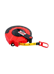 Geepas 30-Meter Measuring Rolling Tape, GT59013, Red/Black