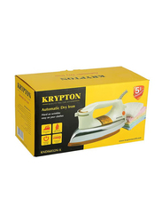 Krypton Automatic Dry Iron With Non-Stick Golden Teflon Soleplate, 1200W, KNDI6032N-A, White