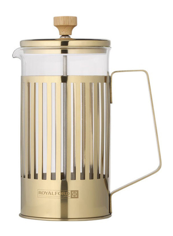 Royalford 1000ml French Press Coffee Maker, Gold
