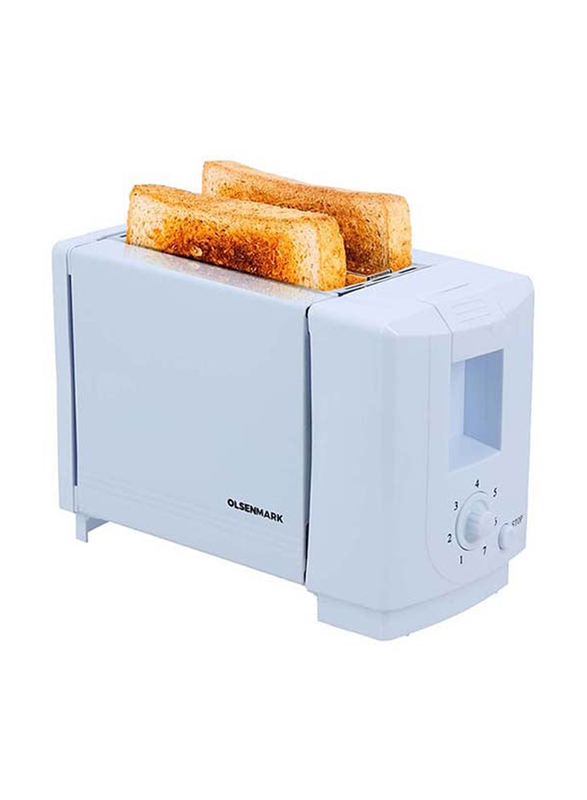 

Olsenmark 2-Slice Automatic Pop-Up Bread Toaster, 750W, OMBT2492, White