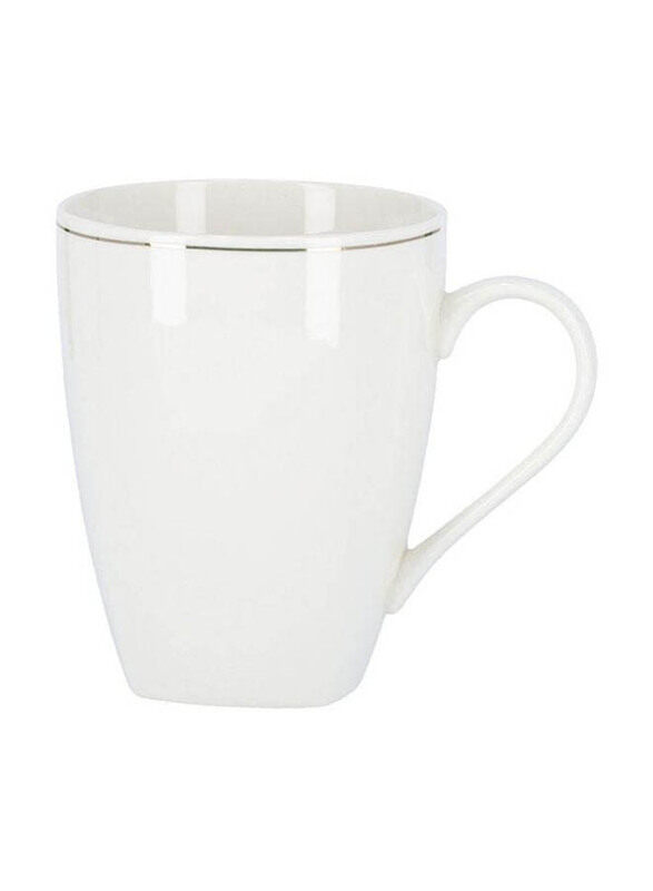 

Royalford Bone Wave Square Mug, White/Black